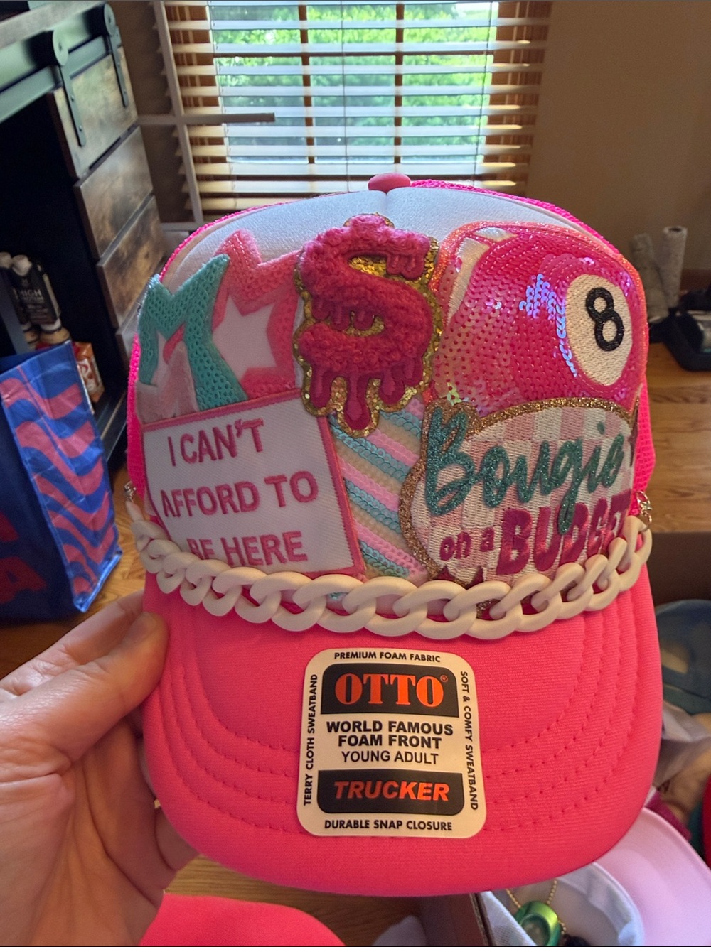 Bougie on a budget trucker hat